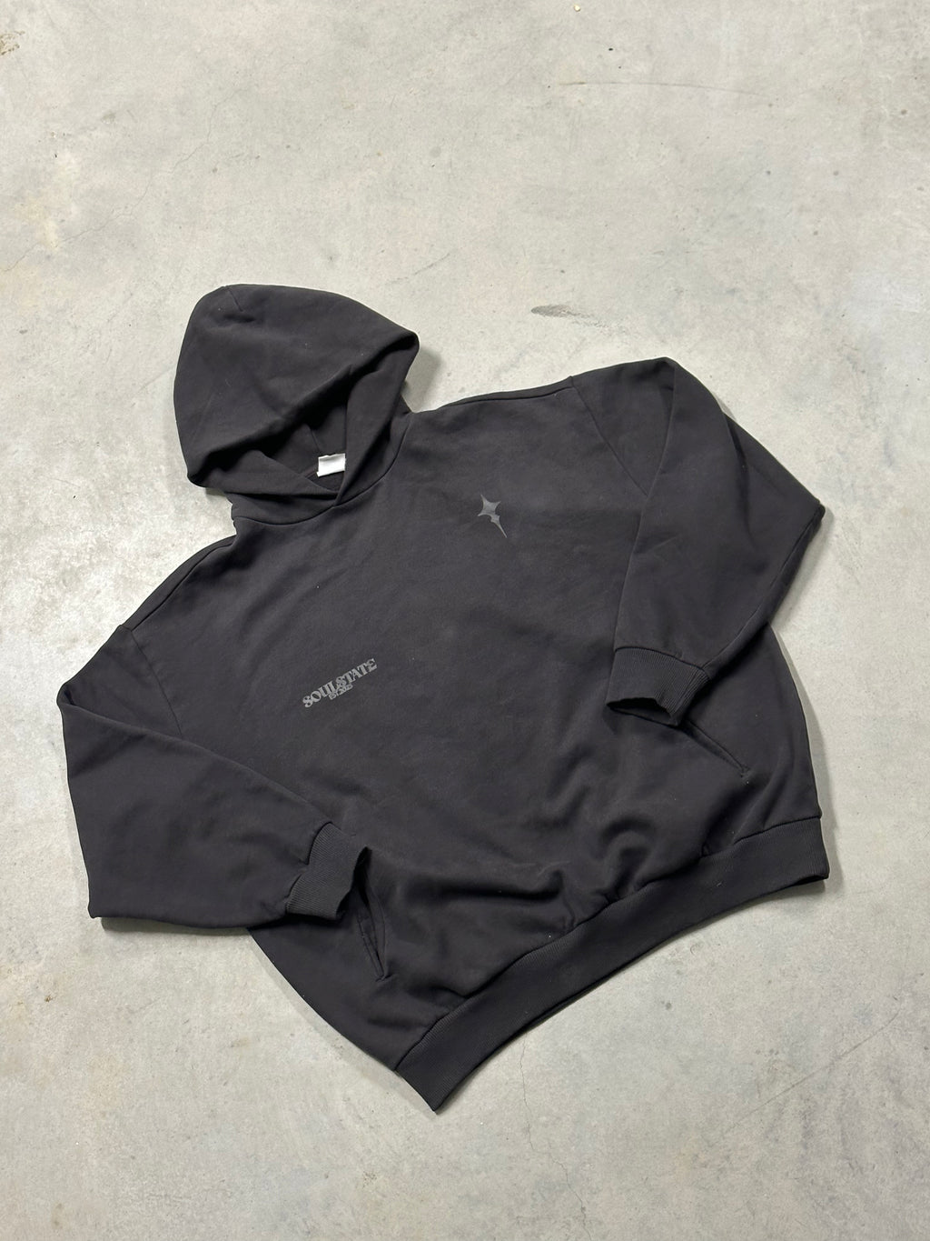 Faded "Black on Black" Hoodie