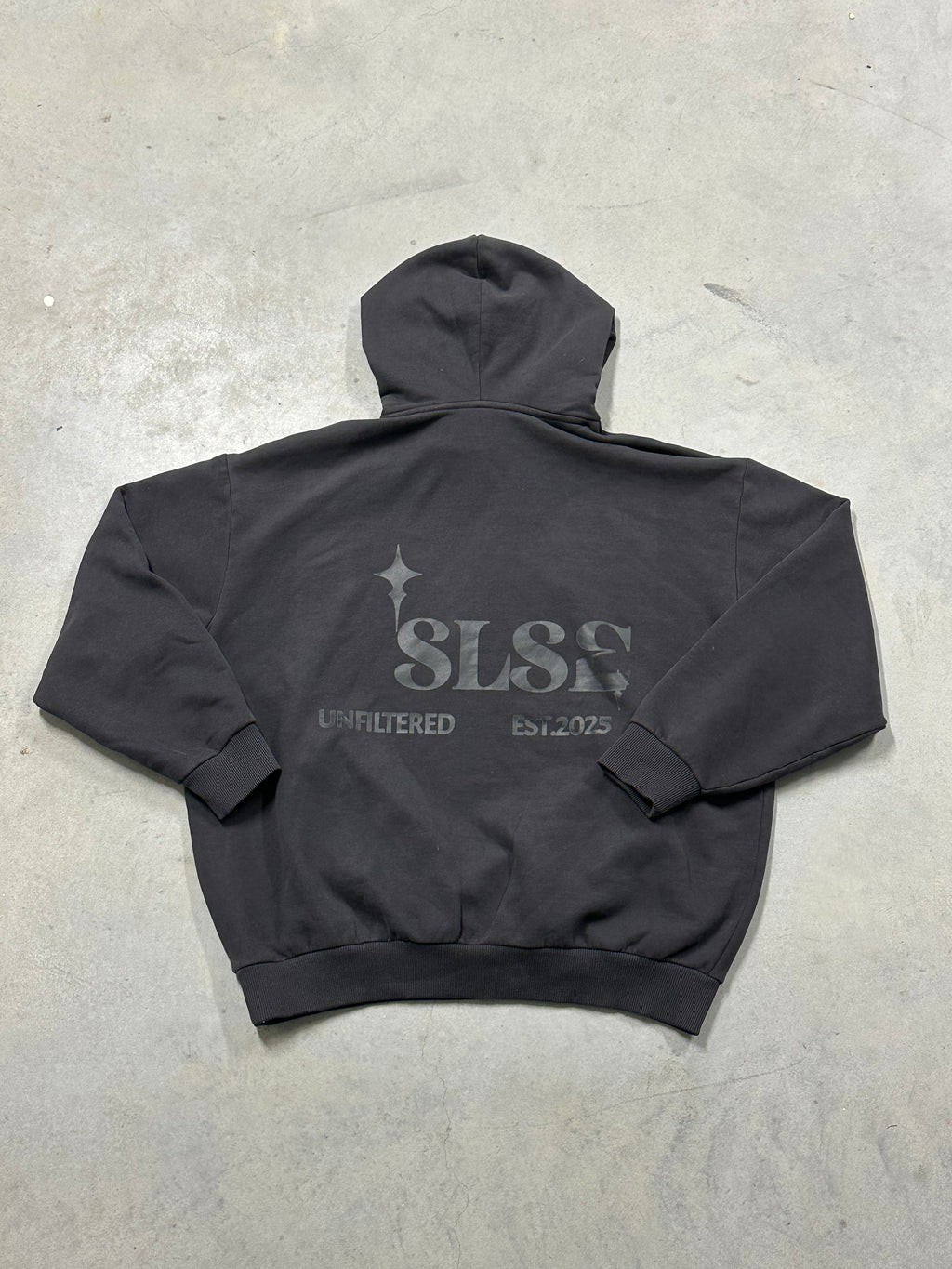 Faded "Black on Black" Hoodie